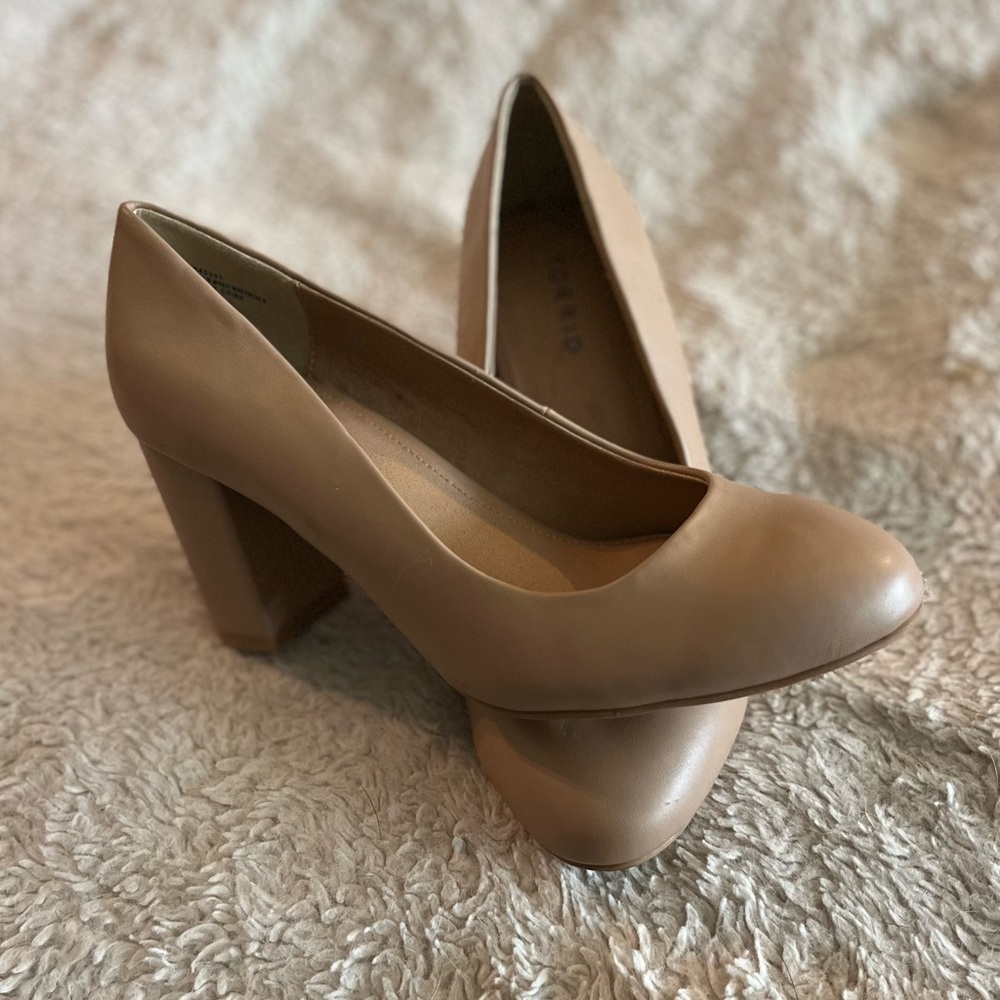 Torrid Classic Tan Block Heels